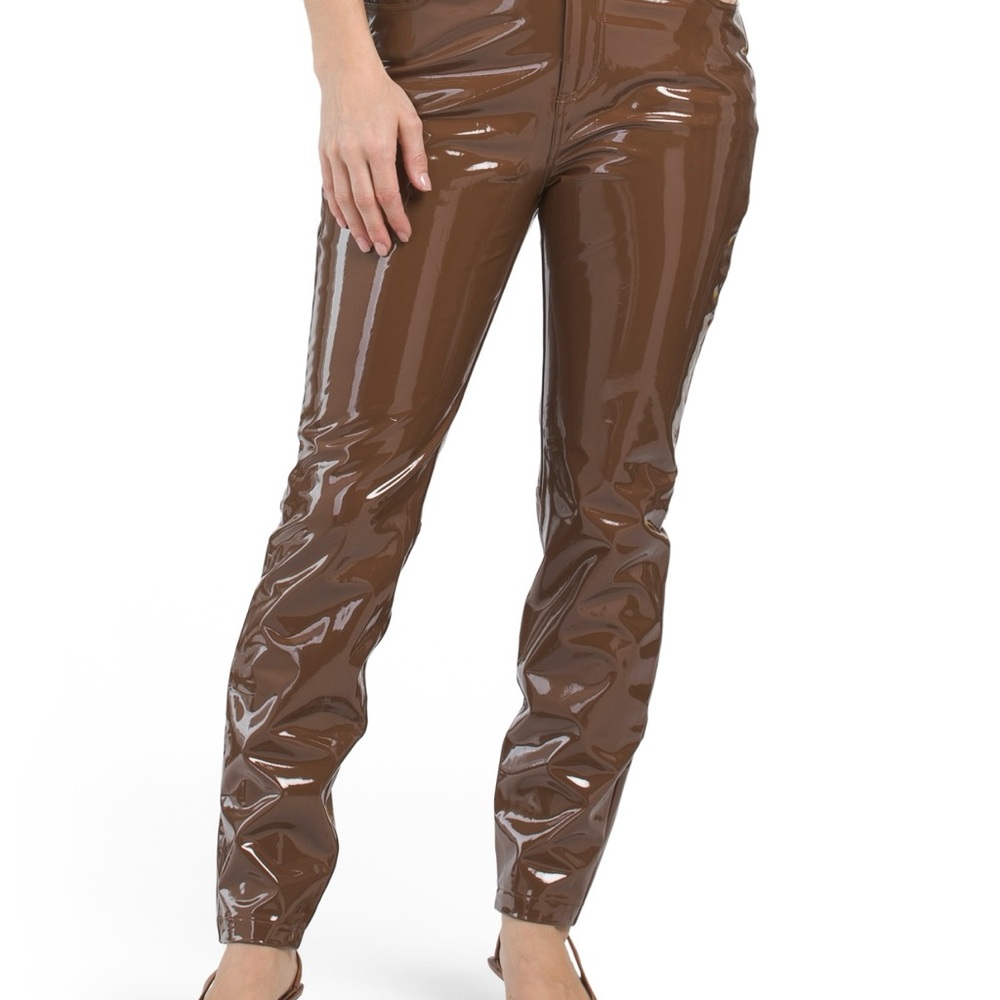 Commando Glossy Brown Skinny Patent Pants
